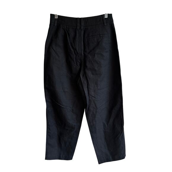 Banana Republic Mya Cotton Linen Cargo Pant Black 4 - Picture 5 of 10